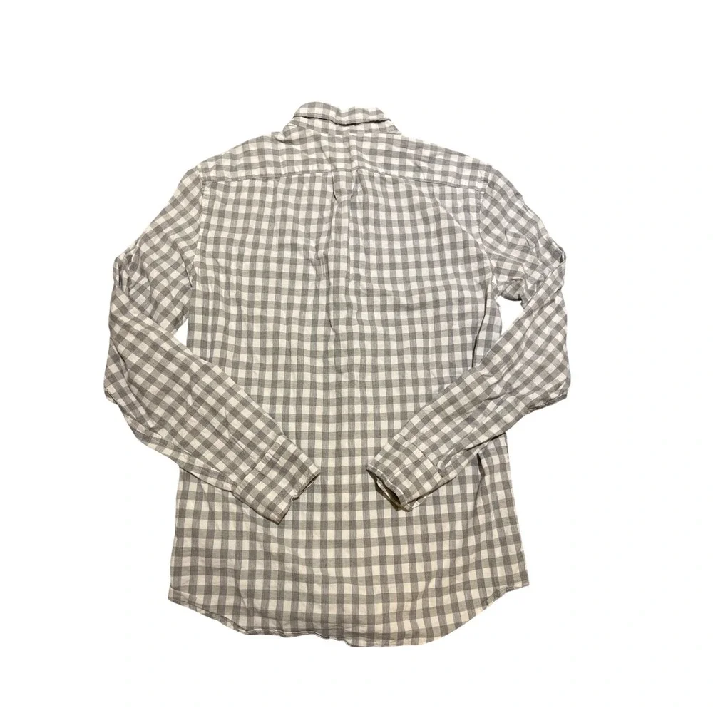 J‎ Crew Slim Untucked Gingham Organic Cotton Stretch Button Down Shirt Size S